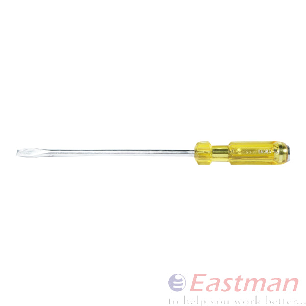 Eastman Striking Screw Driver With Yellow Handle, Long Length ,Size 8x150x1.2 To 8x300x1.2,  E-3029