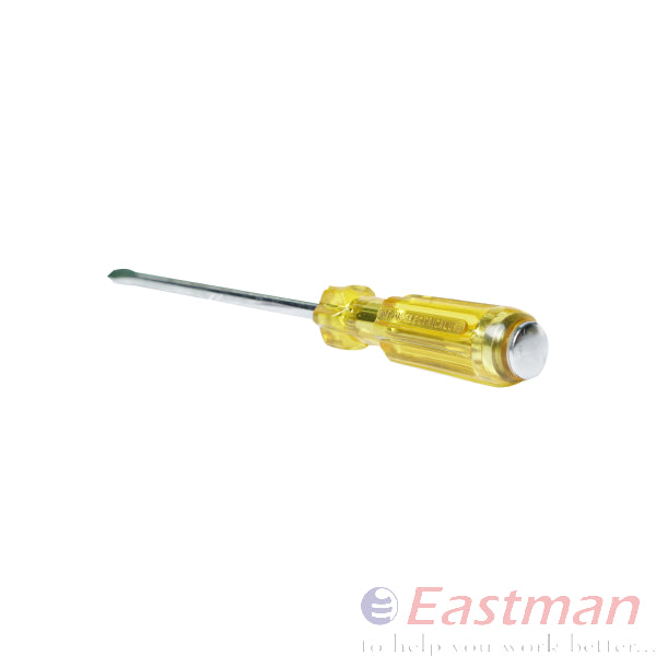 Eastman Striking Screw Driver With Yellow Handle, Long Length ,Size 8x150x1.2 To 8x300x1.2,  E-3029