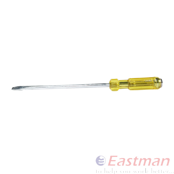 Eastman Striking Screw Driver With Yellow Handle, Long Length ,Size 8x150x1.2 To 8x300x1.2,  E-3029