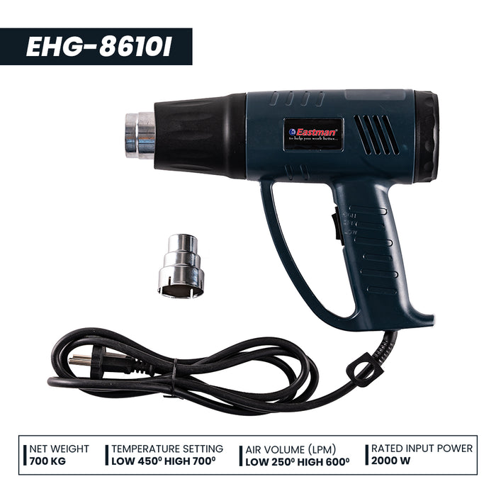 JRSDRIVE Heat Gun Lightweight High-Temperature Performance EHG-8610I