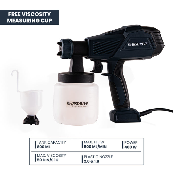 JRSDRIVE Electric Paint Spray Gun 400w EPSG-850