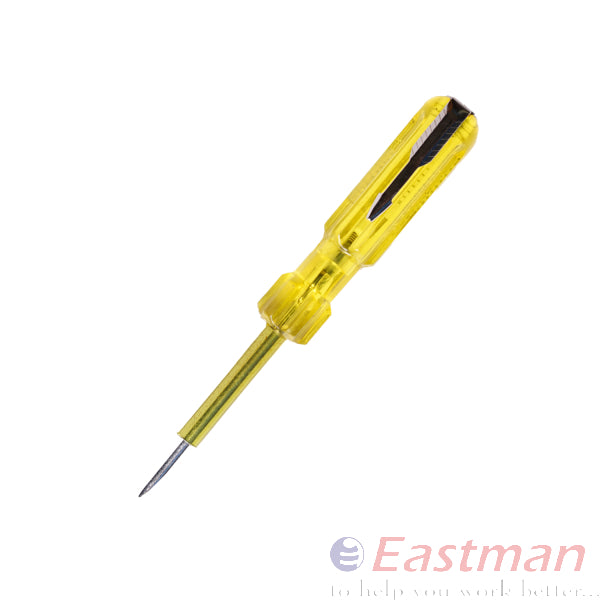 Eastman Screw Driver With Neon Bulb(500 V),Magnetic Tip ,Transparent, Acetate Handle ,Length125, E-2105