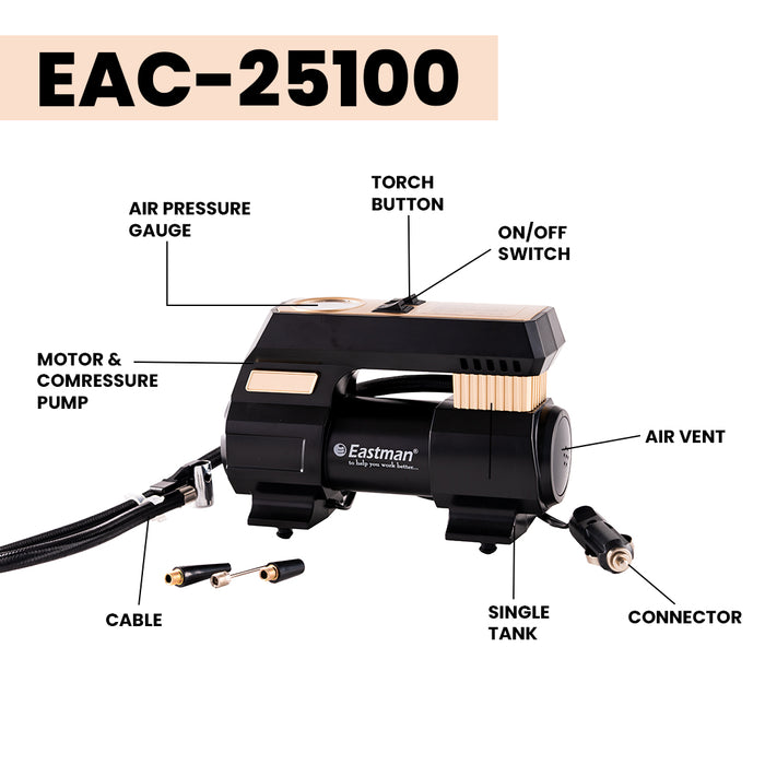 Eastman Air Compressor Machine with 20L/Min EAC25100