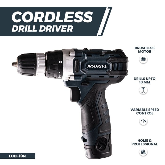 JRSDRIVE Kit of Cordless Drill ECD-10NK