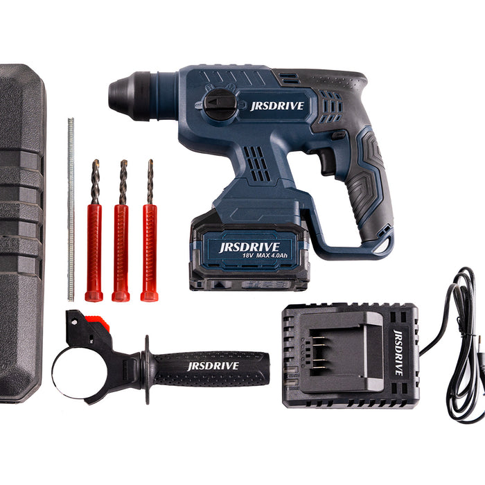 JRSDRIVE Cordless Brushless Rotary Hammer Drill Machine-22mm ECHD22