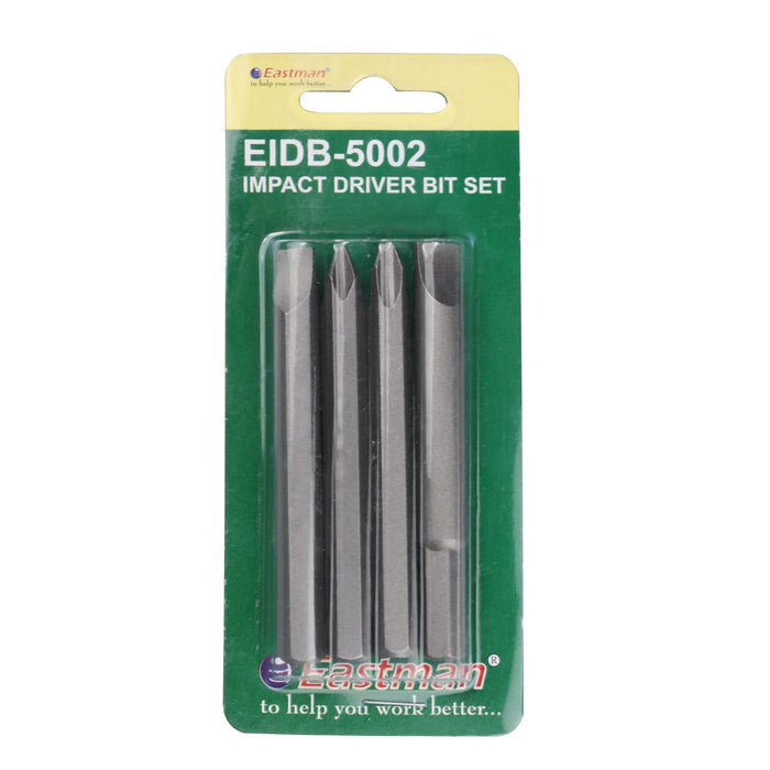 EASTMAN IMPACT DRIVER BIT SET, 80MM, EID5002