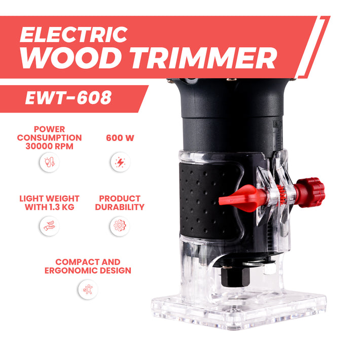 JRSDRIVE Electric Wood Trimmer 600 W, EWT608