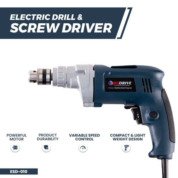 JRSDRIVE Electric Drill Screw Driver Capacity 10mm ESD010