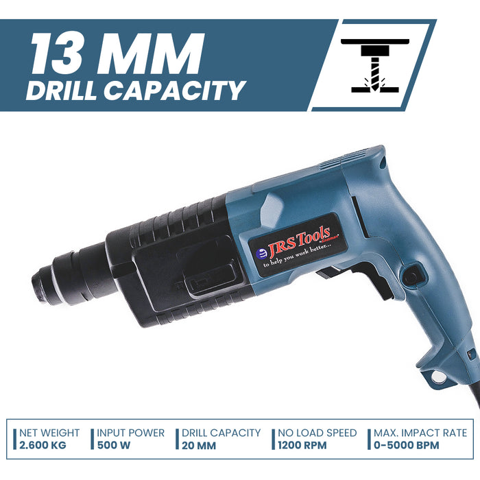 JRSDRIVE Impact Drill Machine Capacity 20mm EHD020N