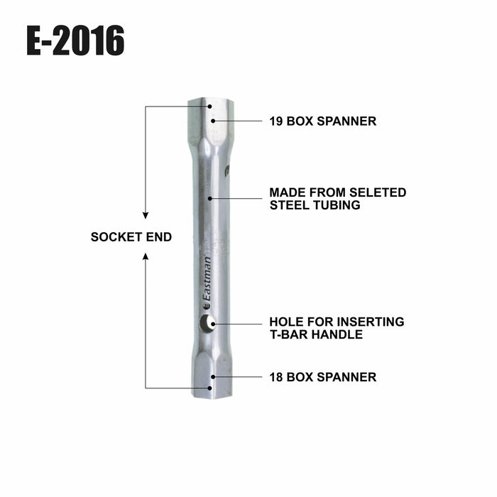 Eastman Tubular Box Spanners Tommy Bar  6*7-30*32  Kit Set (E-2016)