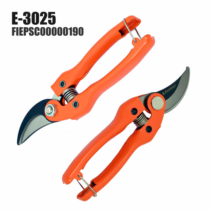 Eastman Prunning Shears With Curved Jaw, Selected Stainless Steel, Selected Alloy Steel, Size:- 190mm, E-3025