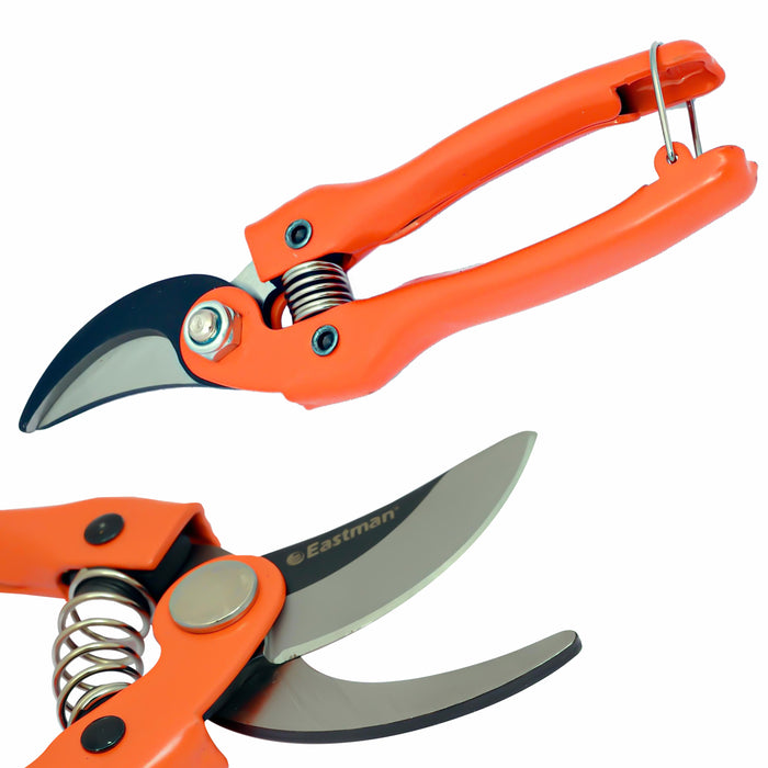 Eastman Prunning Shears With Curved Jaw, Selected Stainless Steel, Selected Alloy Steel, Size:- 190mm, E-3025