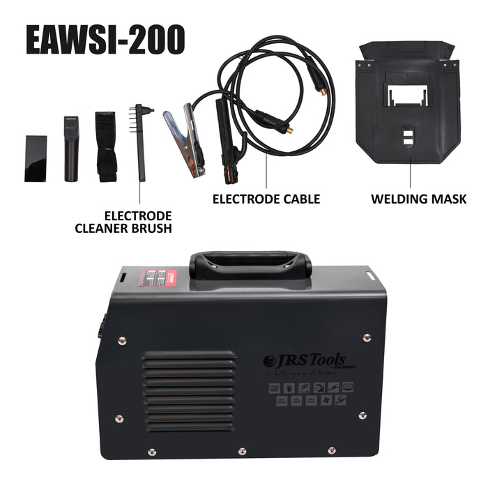 JRS TOOLS Welding Set Machine, 20-200 A 50/60 Hz EAWSI200