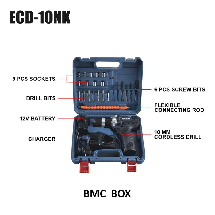 Eastman Kit of Cordless Drill ECD-10NK