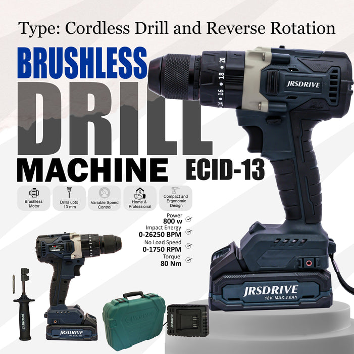 JRS Drive Brushless Drill Machine - 13mm  ECID13