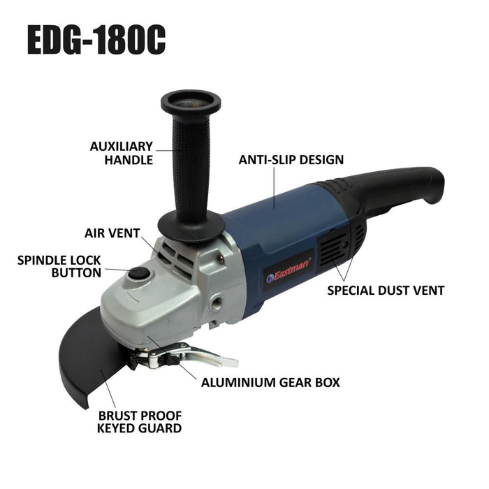 JRSDRIVE Professional Electric Angle Grinder EDG180C