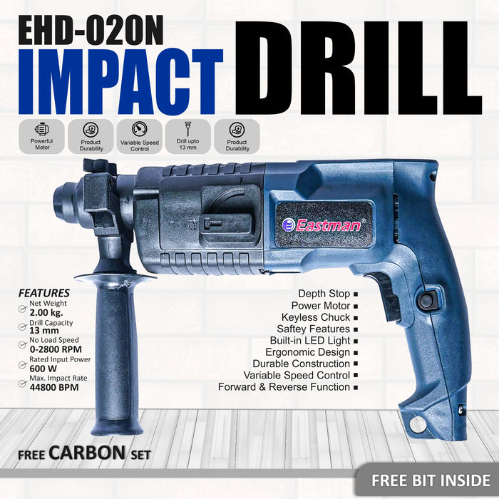 Eastman Impact Drill Machine Capacity 20mm EHD020N