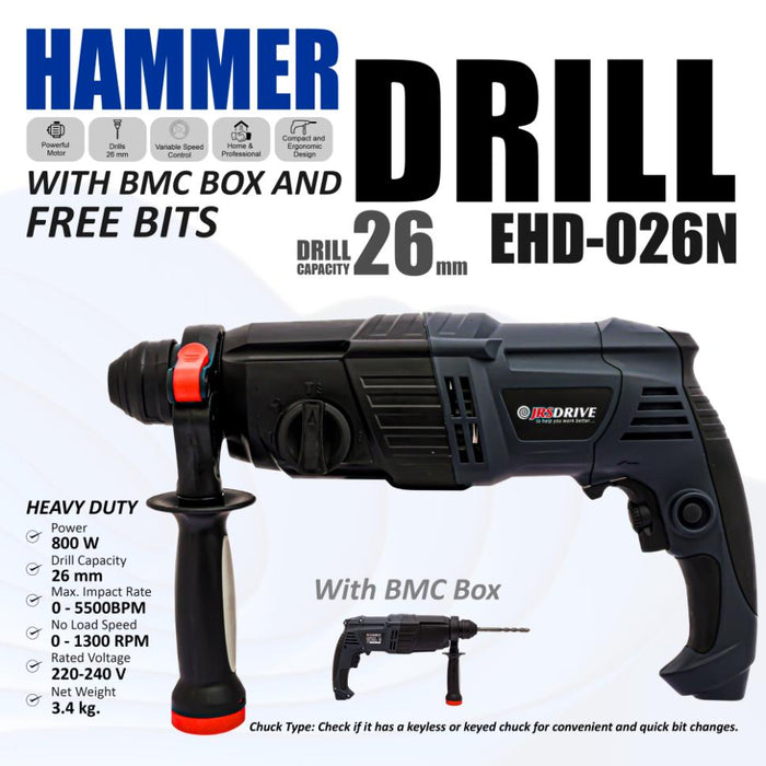 JRSDRIVE Hammer Drill || EHD-26N