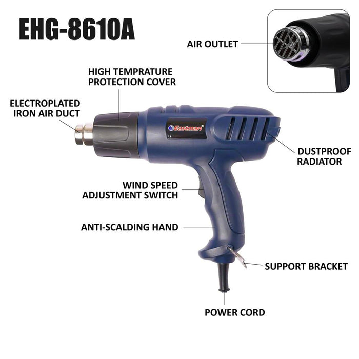 JRSDRIVE High Protection Cover Heat Gun  Light Weight EHG8610A