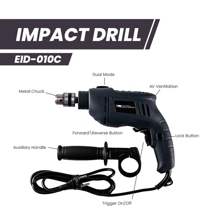 JRSDRIVE Impact Drill Machine, Capacity 10mm EID010C