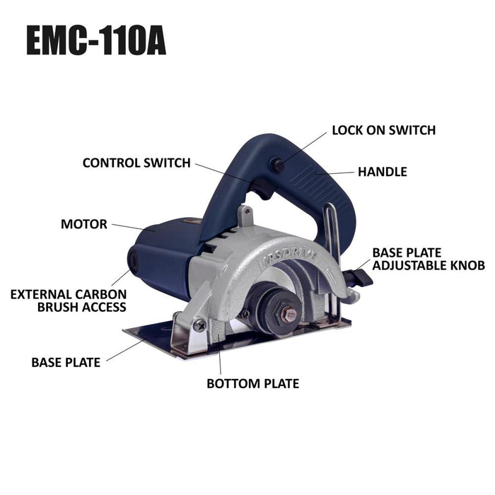 JRSDRIVE Marble Cutter Machine EMC110A