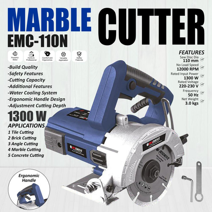 JRSDRIVE Marble Tile Cutter Machine EMC110N