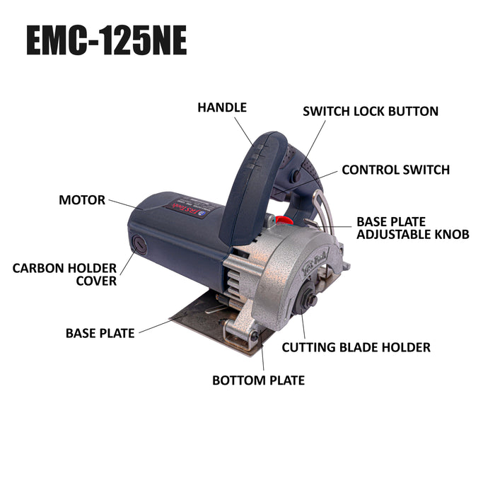 JRSDRIVE TOOLS Marble Cutter, 1680W EMC125NE