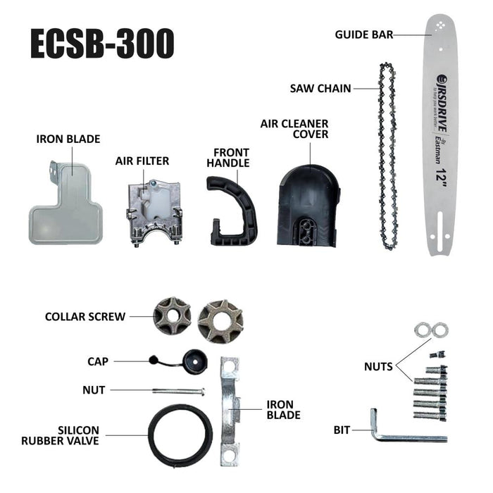 JRSDRIVE 12" Chain Saw Bracket  ECSB-300