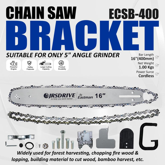 JRSDRIVE 16" Chain Saw Bracket ECSB400