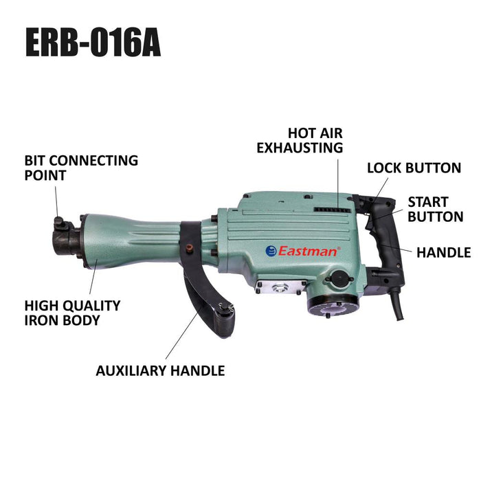 JRSDRIVE Demolition Hammer Machine ERB016A