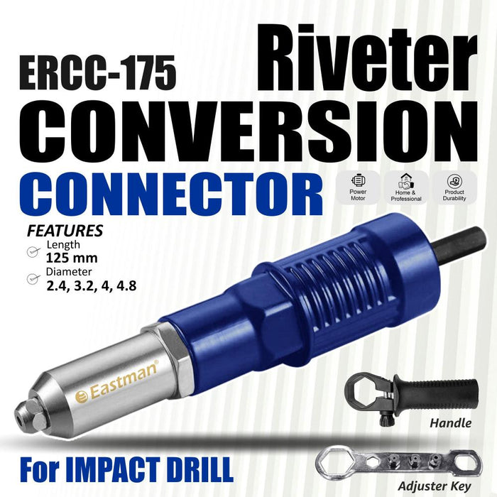 JRSDRIVE Riveter Conversion Connector: The Essential Tool for Versatile Riveting ERCC-175