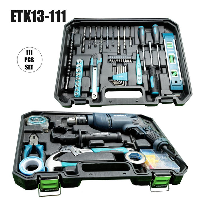 JRSDRIVE 111 Pc Tool Kit, 3200 Bpm ,Speed 2800Rpm, 600W ,ETK-13