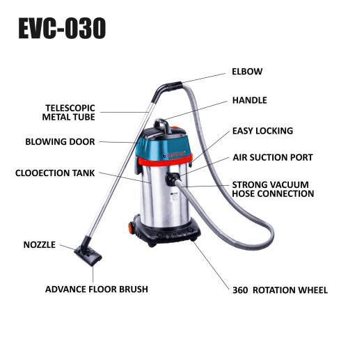 JRSDRIVE 30 Lt Vacuum Cleaner 1000 W, 20 KPa, (EVC-030N)