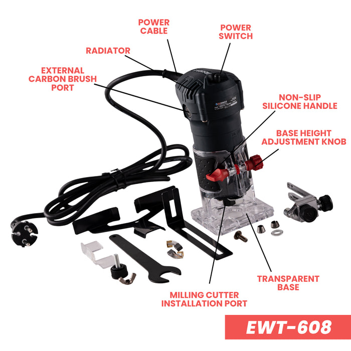 JRSDRIVE Electric Wood Trimmer 600 W, EWT608