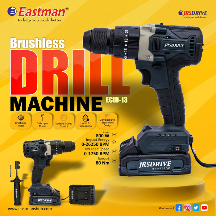 JRS Drive Brushless Drill Machine - 13mm  ECID13