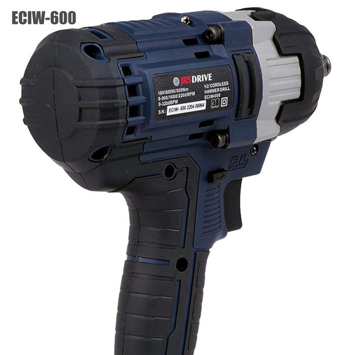 JRS Drive 1/2" Cordless Impact Wrench-500Nm, ECIW600