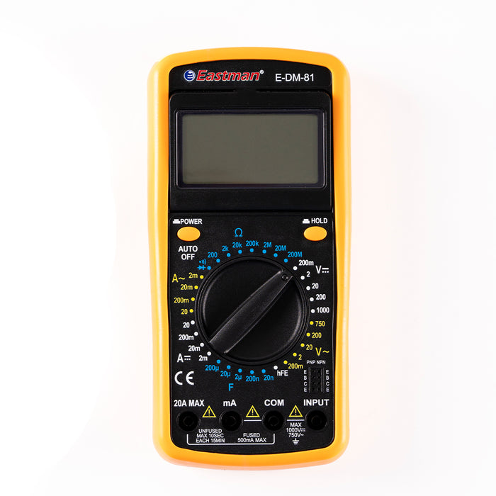 JRSDRIVE Digital Multimeter, DC Voltmeter And Ohm Volt,EDM-81