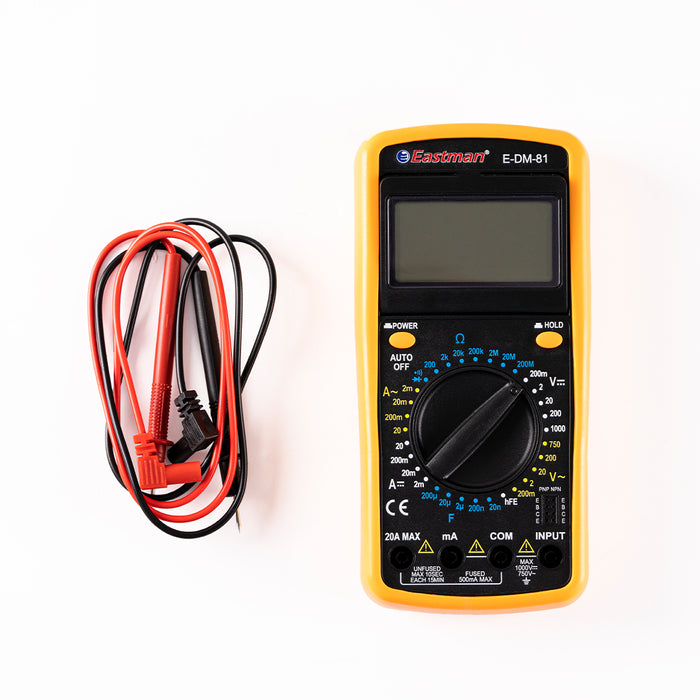 JRSDRIVE Digital Multimeter, DC Voltmeter And Ohm Volt,EDM-81